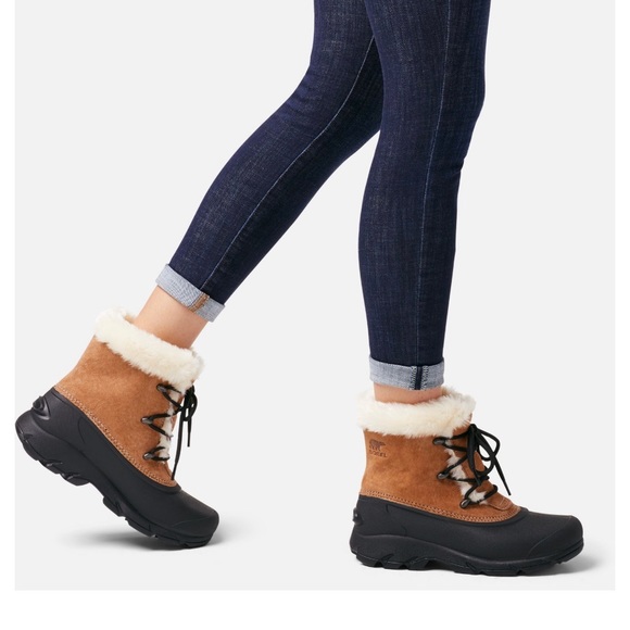 🆕 SOREL Snow Angel Lace 200g Boots, Matte Rootbeer Size 8 - Picture 1 of 9